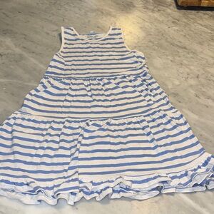 Crewcuts Blue and White Striped Casual Dress